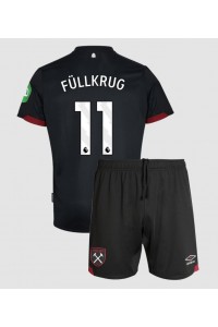 West Ham United Niclas Fullkrug #11 Babytruitje Uit tenue Kind 2024-25 Korte Mouw (+ Korte broeken)